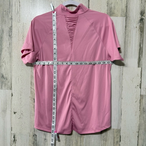 Greg Norman Collection Pink Ruched Top - Picture 4 of 9